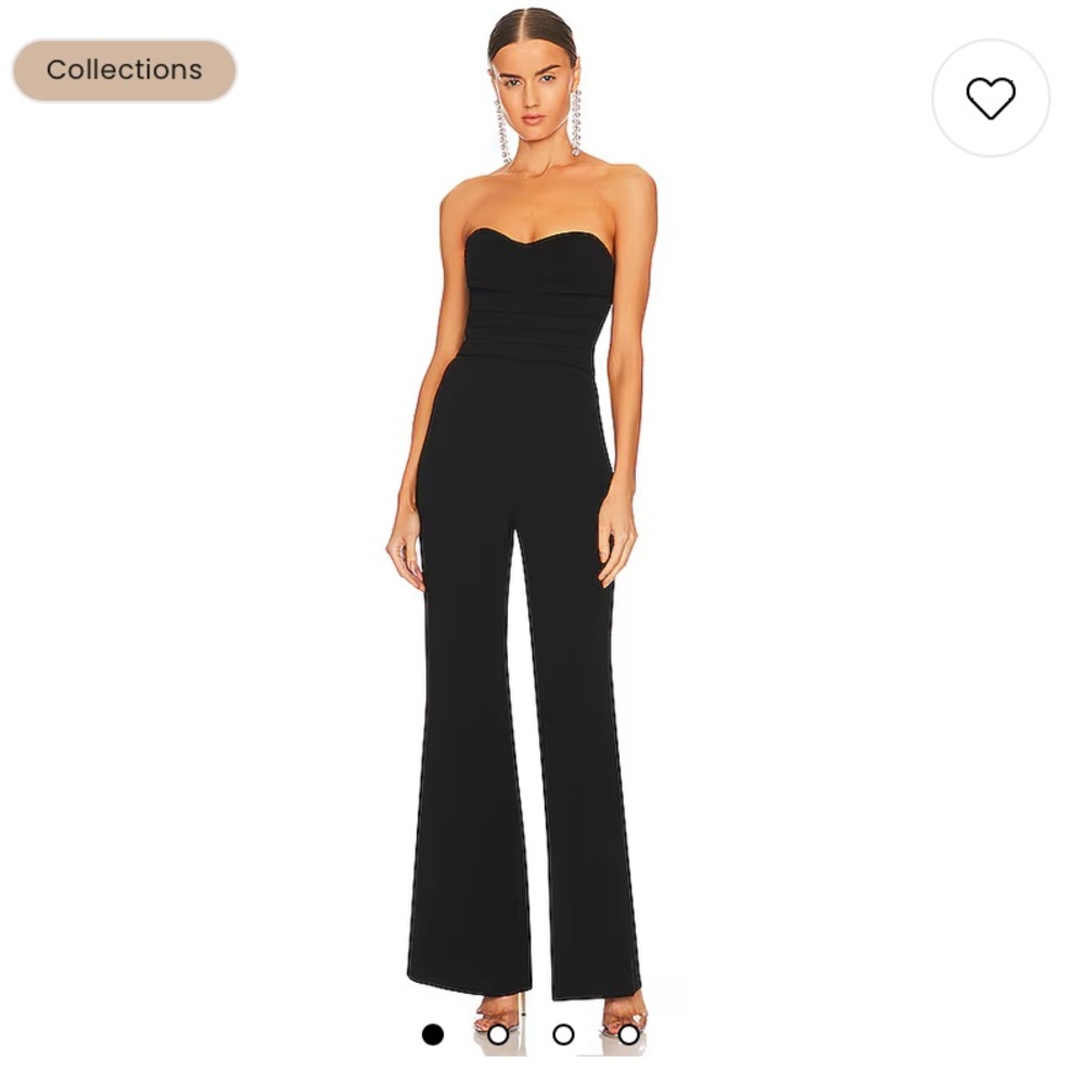 Rebecca Bustier Jumpsuit in Black - Sz. 2